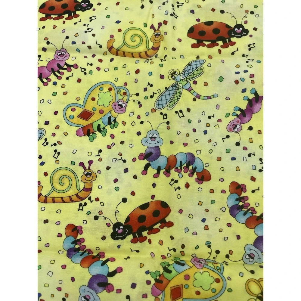 ⚜️Lot of 3 Half Yds Whimsical Nature Cotton‎ Quilt Craft Fabrics 1.5 yds Total